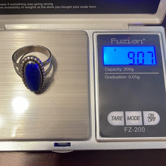 Hallmarked 925 Lapiz Ring vintage - Picture 6 of 11